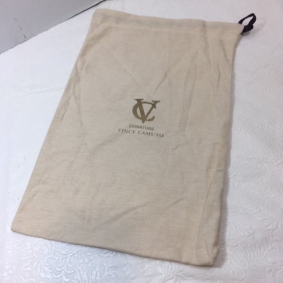 Vince Camuto Drawstring Dust Bag Beige Cotton 9.5x15 - Picture 1 of 6